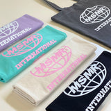 Global logo eco bag Cream