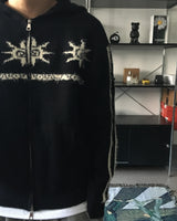 HX モヘアトラックニットジップアップ (3C)