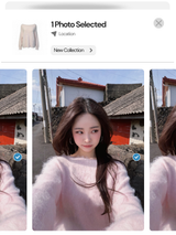Angora wide shoulder loose fit knitwear