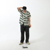 ARGYLE FUNK HALF SHIRTS GREEN
