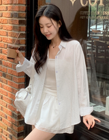 #YP Stripe Loose Fit Shirt (3color)