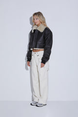 EYELET CARGO PANTS