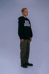 LETTERING HOODIE - BLACK