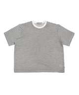ウェーブストライプハーフニットTシャツ