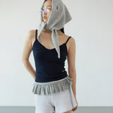 Ruffle bra top_navy