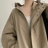 Crop hood field jacket, fall and spring outerwear (4 colors)