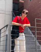 Port One Tuck Bio Cotton Slacks
