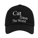 Cat Save The World ボールキャップ (Black)