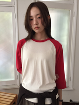 コージー ラグラン スリーブレス Tシャツ (7color)