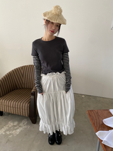 maroni shirring skirt