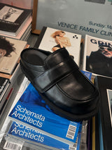 ASCLO Leather Loafer Mules 