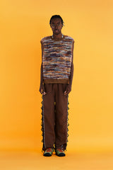 STRING NYLON PANTS / BROWN