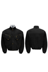 Vintage Washed Canvas Utility Jacket
