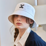 VA Curved Patch Bucket Hat / White