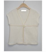 button knit cardigan