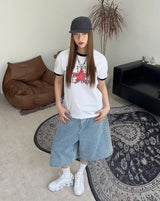 Mark Ethnic Bermuda Denim Pants