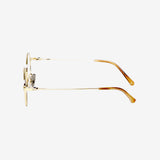 Knouun Round titanium glasses CODE. 103. D Sizzy Gold 