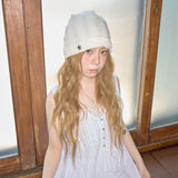 summer lace beanie ivory