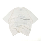 HIERARCHY STUDIOS New Error - ホワイトぼかしオーバーサイズTシャツ