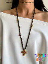 Cross Long Chain Necklace