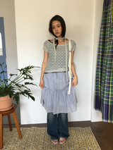 Blossom Lace T-shirt + Scarf (4color)