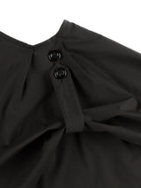 コットンフレアスカート (BLACK)