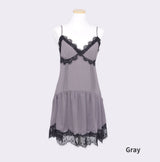 Shimmering Slip Lace Bustier Dress