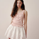 Beads Lip Sleeveless (Pink)