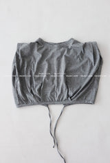 Pad string pintuck oversized fit sleeveless