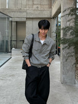 Adult balloon wide denim pants
