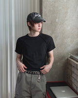 レイデン リブド カットアウト ショート スリーブ Tシャツ