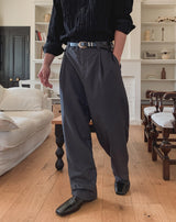Danben One Tuck Wide Pocket Slacks