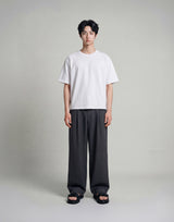 26SS★ メンズクロップドシルケット半袖Tシャツ