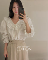 [MADE] Boel frill blouse