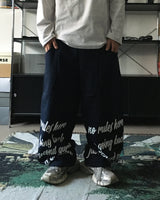 HX lettering parachute sweatpants (3C)