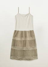 シアープリーツドレス (Light Grey)