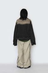 Gradation denim jacket