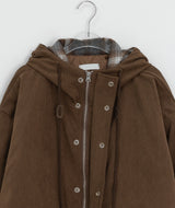 Harvey Corduroy Quilted Hood Jumper