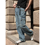 [Unisex] Fringe cargo denim pants(3color)
