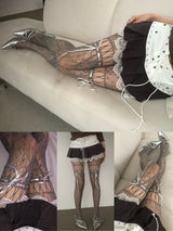 Ribbon Strap Mesh Stocking(4colors)
