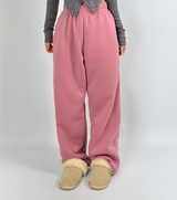 (FLEECE VER./SUPER DEAL👍🏻) 6 COLORS THICK EFFORTLESS CHIC FLEECE FLEECE-LINED TRAINING PANTS
