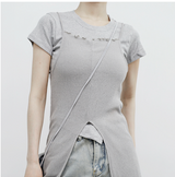 Chatier slit sleeveless dress