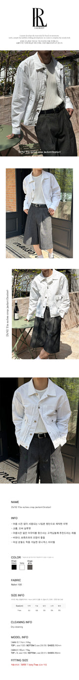 [S/S] Tin nylon crop jacket(3color)