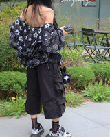 [UNISEX] Bermuda Cargo Wide Pants