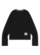 RORA SMALL LOGO ROUND NECK LONG SLEEVE T (3COLOR)