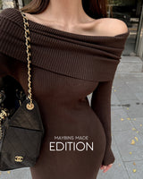 MADE. ヘラン ニット ロング ドレス