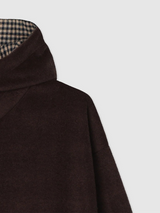 Betty Check Point Fleece Hoodie Zip-Up