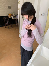 ギルモヒレイヤードUネック長袖Tシャツ