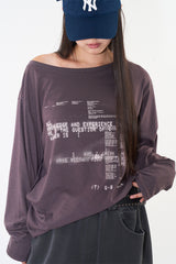 Gaussian off-shoulder tee