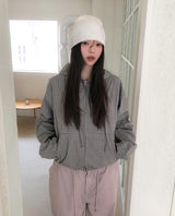Moa Two Way Check Hood Zip-Up